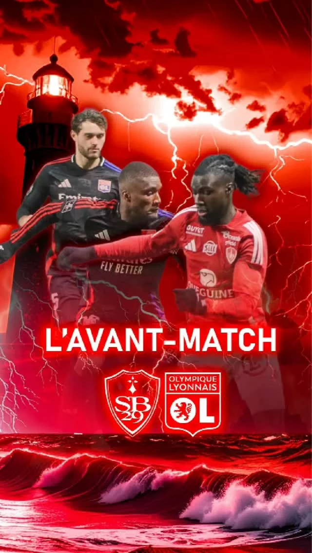 Le @stadebrestois29 reçoit l'@ol  Retrouvez notre avant-match issu de #29ememinute avec Lanig d'@icb2010  #ligue1 #football #stadebrestois #SB29 #OL #olympiquelyonnais🔴🔵 #SB29OL